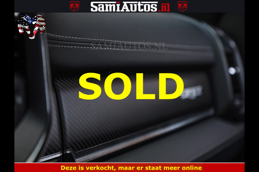 Dodge Ram TRX BLACK OPS HELLCAT | 6.2 V8 712PK SUPERCHARGER | FULLY LOADED | CARBON | BLACK ON BLACK | CREW CAB | DUBBELE CABINE | 5 PERSOONS | De specialist in Amerikaanse pick‑ups in Nederland en Europa.
