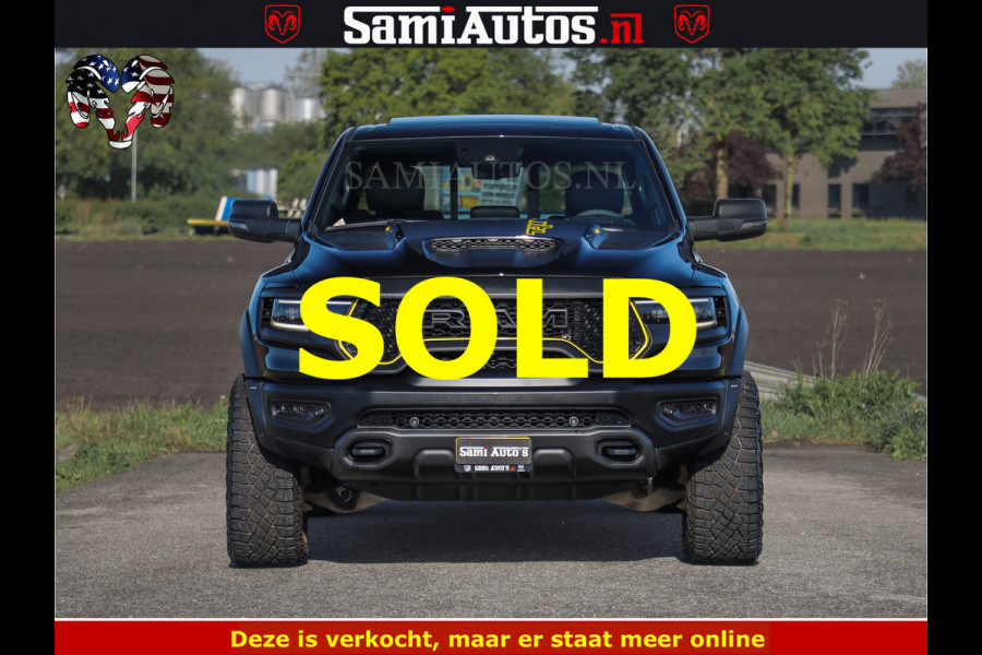Dodge Ram TRX BLACK OPS HELLCAT | 6.2 V8 712PK SUPERCHARGER | FULLY LOADED | CARBON | BLACK ON BLACK | CREW CAB | DUBBELE CABINE | 5 PERSOONS | De specialist in Amerikaanse pick‑ups in Nederland en Europa.