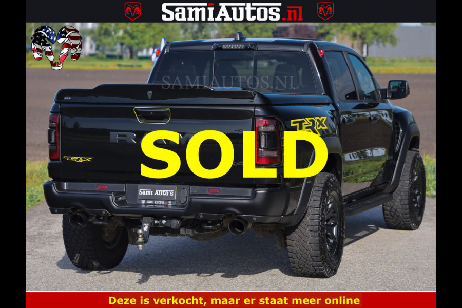 Dodge Ram TRX BLACK OPS HELLCAT | 6.2 V8 712PK SUPERCHARGER | FULLY LOADED | CARBON | BLACK ON BLACK | CREW CAB | DUBBELE CABINE | 5 PERSOONS | De specialist in Amerikaanse pick‑ups in Nederland en Europa.