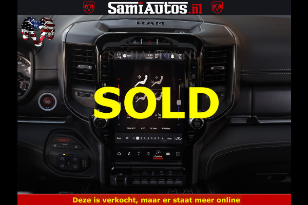 Dodge Ram TRX BLACK OPS HELLCAT | 6.2 V8 712PK SUPERCHARGER | FULLY LOADED | CARBON | BLACK ON BLACK | CREW CAB | DUBBELE CABINE | 5 PERSOONS | De specialist in Amerikaanse pick‑ups in Nederland en Europa.