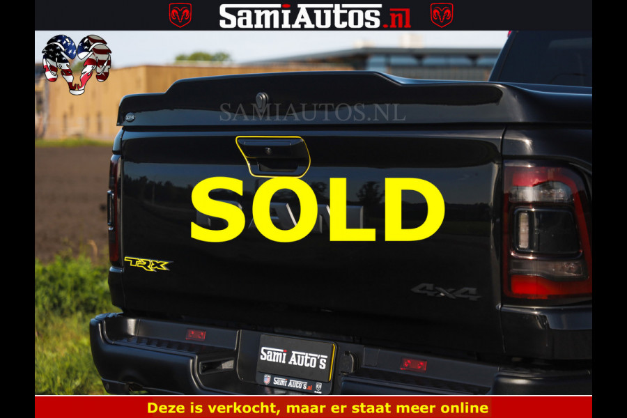 Dodge Ram TRX BLACK OPS HELLCAT | 6.2 V8 712PK SUPERCHARGER | FULLY LOADED | CARBON | BLACK ON BLACK | CREW CAB | DUBBELE CABINE | 5 PERSOONS | De specialist in Amerikaanse pick‑ups in Nederland en Europa.