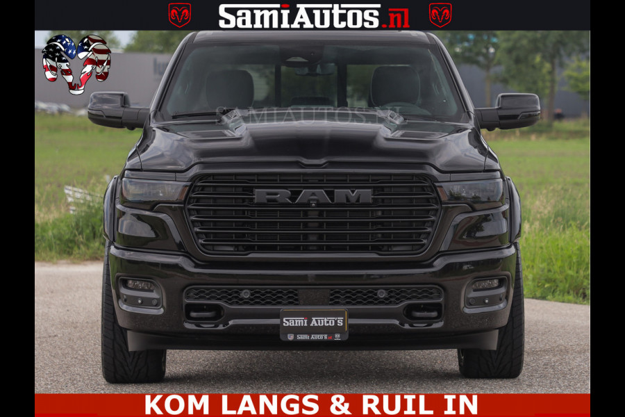 Dodge Ram 1500 Night Premium | Full Option | De Meest Luxe Pick-Up in zijn Klasse | Comfortabele Dubbele Cabine met Royale 5 Zitplaatsen | BPM vrij | Nu Leverbaar uit Voorraad | Voorraad Nr 2287 - 3384 | De specialist in Amerikaanse pick‑ups in Nederland en Europa.