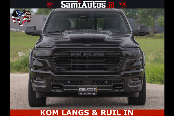 Dodge Ram 1500 Night Premium | Full Option | De Meest Luxe Pick-Up in zijn Klasse | Comfortabele Dubbele Cabine met Royale 5 Zitplaatsen | BPM vrij | Nu Leverbaar uit Voorraad | Voorraad Nr 2287 - 3384 | De specialist in Amerikaanse pick‑ups in Nederland en Europa.