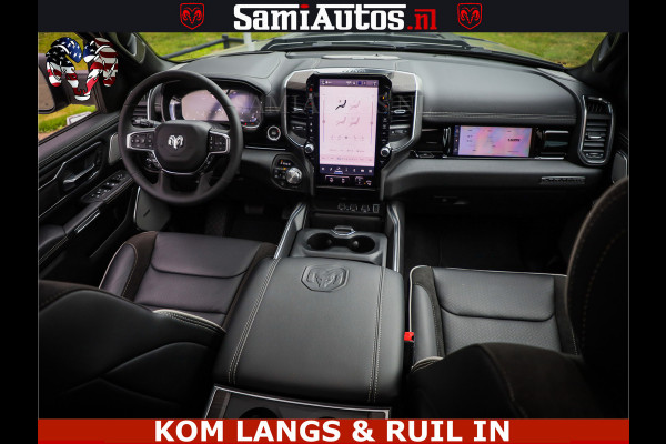 Dodge Ram 1500 Night Premium | Full Option | De Meest Luxe Pick-Up in zijn Klasse | Comfortabele Dubbele Cabine met Royale 5 Zitplaatsen | BPM vrij | Nu Leverbaar uit Voorraad | Voorraad Nr 2287 - 3384 | De specialist in Amerikaanse pick‑ups in Nederland en Europa.