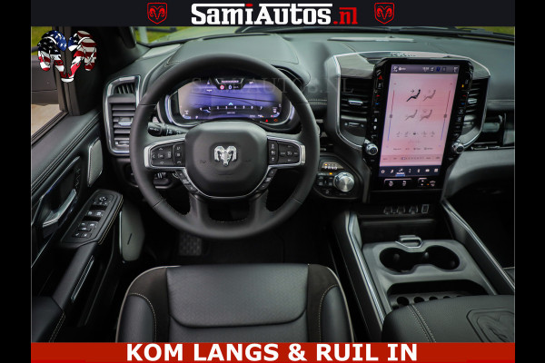 Dodge Ram 1500 Night Premium | Full Option | De Meest Luxe Pick-Up in zijn Klasse | Comfortabele Dubbele Cabine met Royale 5 Zitplaatsen | BPM vrij | Nu Leverbaar uit Voorraad | Voorraad Nr 2287 - 3384 | De specialist in Amerikaanse pick‑ups in Nederland en Europa.