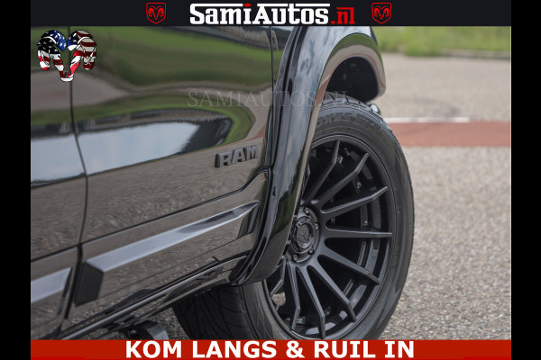 Dodge Ram 1500 Night Premium | Full Option | De Meest Luxe Pick-Up in zijn Klasse | Comfortabele Dubbele Cabine met Royale 5 Zitplaatsen | BPM vrij | Nu Leverbaar uit Voorraad | Voorraad Nr 2287 - 3384 | De specialist in Amerikaanse pick‑ups in Nederland en Europa.