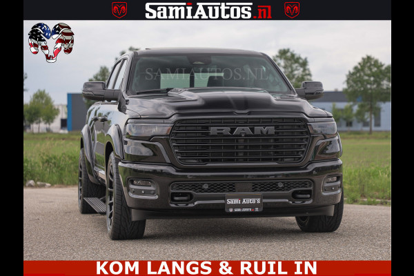 Dodge Ram 1500 Night Premium | Full Option | De Meest Luxe Pick-Up in zijn Klasse | Comfortabele Dubbele Cabine met Royale 5 Zitplaatsen | BPM vrij | Nu Leverbaar uit Voorraad | Voorraad Nr 2287 - 3384 | De specialist in Amerikaanse pick‑ups in Nederland en Europa.