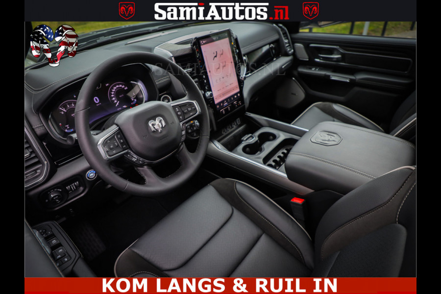 Dodge Ram 1500 Night Premium | Full Option | De Meest Luxe Pick-Up in zijn Klasse | Comfortabele Dubbele Cabine met Royale 5 Zitplaatsen | BPM vrij | Nu Leverbaar uit Voorraad | Voorraad Nr 2287 - 3384 | De specialist in Amerikaanse pick‑ups in Nederland en Europa.