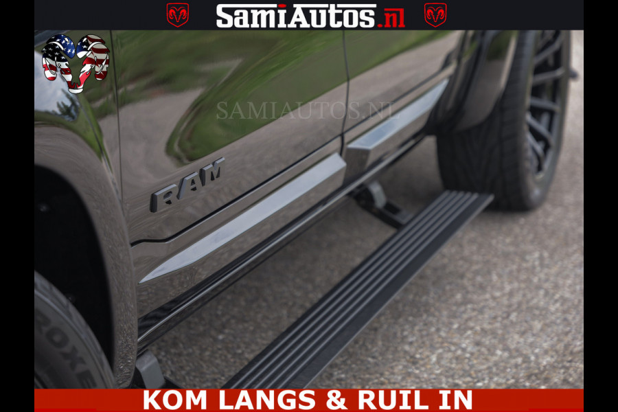 Dodge Ram 1500 Night Premium | Full Option | De Meest Luxe Pick-Up in zijn Klasse | Comfortabele Dubbele Cabine met Royale 5 Zitplaatsen | BPM vrij | Nu Leverbaar uit Voorraad | Voorraad Nr 2287 - 3384 | De specialist in Amerikaanse pick‑ups in Nederland en Europa.