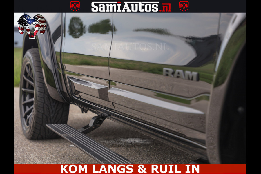 Dodge Ram 1500 Night Premium | Full Option | De Meest Luxe Pick-Up in zijn Klasse | Comfortabele Dubbele Cabine met Royale 5 Zitplaatsen | BPM vrij | Nu Leverbaar uit Voorraad | Voorraad Nr 2287 - 3384 | De specialist in Amerikaanse pick‑ups in Nederland en Europa.