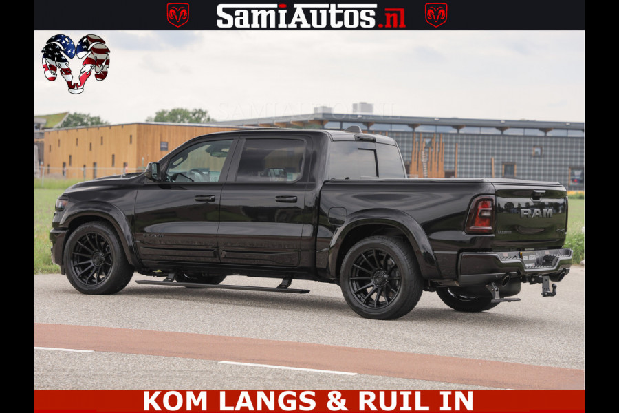 Dodge Ram 1500 Night Premium | Full Option | De Meest Luxe Pick-Up in zijn Klasse | Comfortabele Dubbele Cabine met Royale 5 Zitplaatsen | BPM vrij | Nu Leverbaar uit Voorraad | Voorraad Nr 2287 - 3384 | De specialist in Amerikaanse pick‑ups in Nederland en Europa.