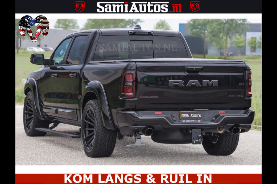 Dodge Ram 1500 Night Premium | Full Option | De Meest Luxe Pick-Up in zijn Klasse | Comfortabele Dubbele Cabine met Royale 5 Zitplaatsen | BPM vrij | Nu Leverbaar uit Voorraad | Voorraad Nr 2287 - 3384 | De specialist in Amerikaanse pick‑ups in Nederland en Europa.