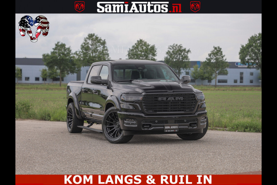 Dodge Ram 1500 Night Premium | Full Option | De Meest Luxe Pick-Up in zijn Klasse | Comfortabele Dubbele Cabine met Royale 5 Zitplaatsen | BPM vrij | Nu Leverbaar uit Voorraad | Voorraad Nr 2287 - 3384 | De specialist in Amerikaanse pick‑ups in Nederland en Europa.