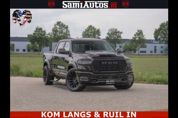 Dodge Ram 1500 Night Premium | Full Option | De Meest Luxe Pick-Up in zijn Klasse | Comfortabele Dubbele Cabine met Royale 5 Zitplaatsen | BPM vrij | Nu Leverbaar uit Voorraad | Voorraad Nr 2287 - 3384 | De specialist in Amerikaanse pick‑ups in Nederland en Europa.