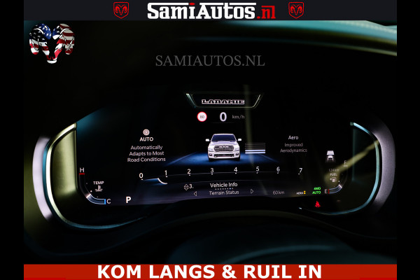 Dodge Ram 1500 Night Premium | Full Option | De Meest Luxe Pick-Up in zijn Klasse | Comfortabele Dubbele Cabine met Royale 5 Zitplaatsen | BPM vrij | Nu Leverbaar uit Voorraad | Voorraad Nr 2287 - 3384 | De specialist in Amerikaanse pick‑ups in Nederland en Europa.