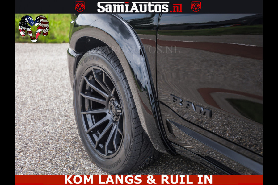 Dodge Ram 1500 Night Premium | Full Option | De Meest Luxe Pick-Up in zijn Klasse | Comfortabele Dubbele Cabine met Royale 5 Zitplaatsen | BPM vrij | Nu Leverbaar uit Voorraad | Voorraad Nr 2287 - 3384 | De specialist in Amerikaanse pick‑ups in Nederland en Europa.