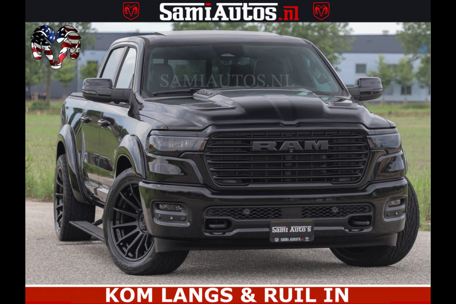 Dodge Ram 1500 Night Premium | Full Option | De Meest Luxe Pick-Up in zijn Klasse | Comfortabele Dubbele Cabine met Royale 5 Zitplaatsen | BPM vrij | Nu Leverbaar uit Voorraad | Voorraad Nr 2287 - 3384 | De specialist in Amerikaanse pick‑ups in Nederland en Europa.