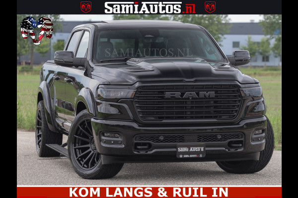 Dodge Ram 1500 Night Premium | Full Option | De Meest Luxe Pick-Up in zijn Klasse | Comfortabele Dubbele Cabine met Royale 5 Zitplaatsen | BPM vrij | Nu Leverbaar uit Voorraad | Voorraad Nr 2287 - 3384 | De specialist in Amerikaanse pick‑ups in Nederland en Europa.