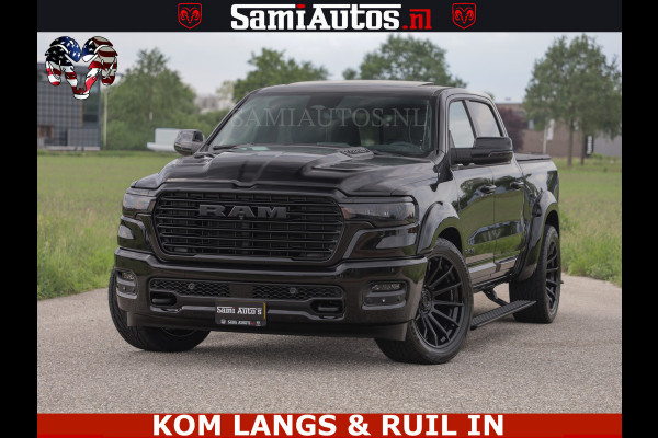 Dodge Ram 1500 Night Premium | Full Option | De Meest Luxe Pick-Up in zijn Klasse | Comfortabele Dubbele Cabine met Royale 5 Zitplaatsen | BPM vrij | Nu Leverbaar uit Voorraad | Voorraad Nr 2287 - 3384 | De specialist in Amerikaanse pick‑ups in Nederland en Europa.