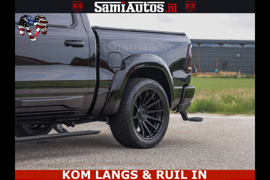 Dodge Ram 1500 Night Premium | Full Option | De Meest Luxe Pick-Up in zijn Klasse | Comfortabele Dubbele Cabine met Royale 5 Zitplaatsen | BPM vrij | Nu Leverbaar uit Voorraad | Voorraad Nr 2287 - 3384 | De specialist in Amerikaanse pick‑ups in Nederland en Europa.