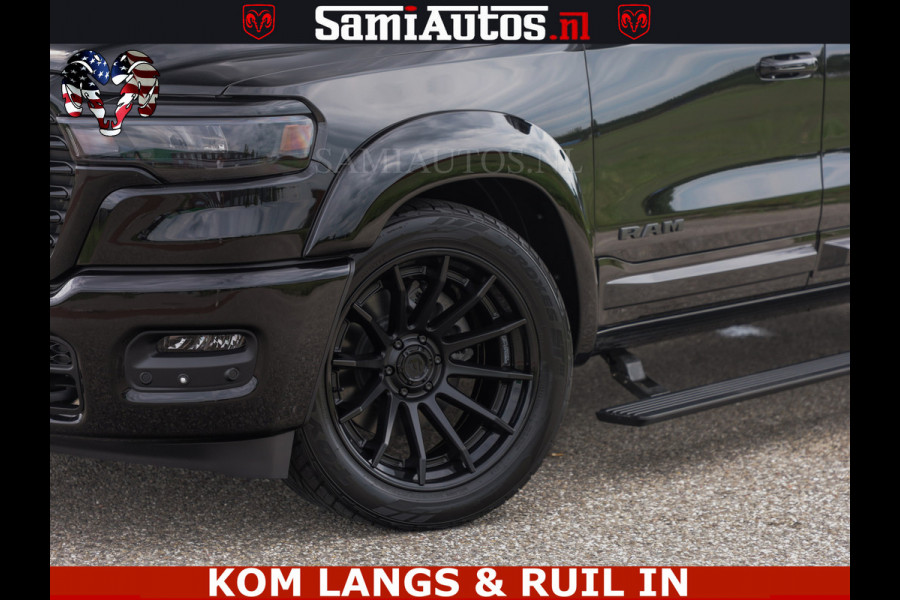 Dodge Ram 1500 Night Premium | Full Option | De Meest Luxe Pick-Up in zijn Klasse | Comfortabele Dubbele Cabine met Royale 5 Zitplaatsen | BPM vrij | Nu Leverbaar uit Voorraad | Voorraad Nr 2287 - 3384 | De specialist in Amerikaanse pick‑ups in Nederland en Europa.