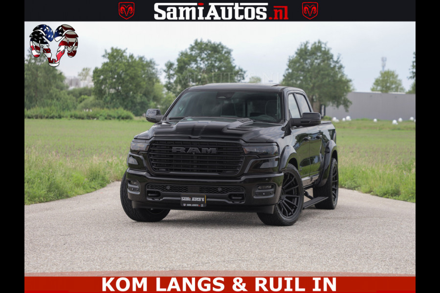 Dodge Ram 1500 Night Premium | Full Option | De Meest Luxe Pick-Up in zijn Klasse | Comfortabele Dubbele Cabine met Royale 5 Zitplaatsen | BPM vrij | Nu Leverbaar uit Voorraad | Voorraad Nr 2287 - 3384 | De specialist in Amerikaanse pick‑ups in Nederland en Europa.