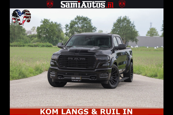 Dodge Ram 1500 Night Premium | Full Option | De Meest Luxe Pick-Up in zijn Klasse | Comfortabele Dubbele Cabine met Royale 5 Zitplaatsen | BPM vrij | Nu Leverbaar uit Voorraad | Voorraad Nr 2287 - 3384 | De specialist in Amerikaanse pick‑ups in Nederland en Europa.