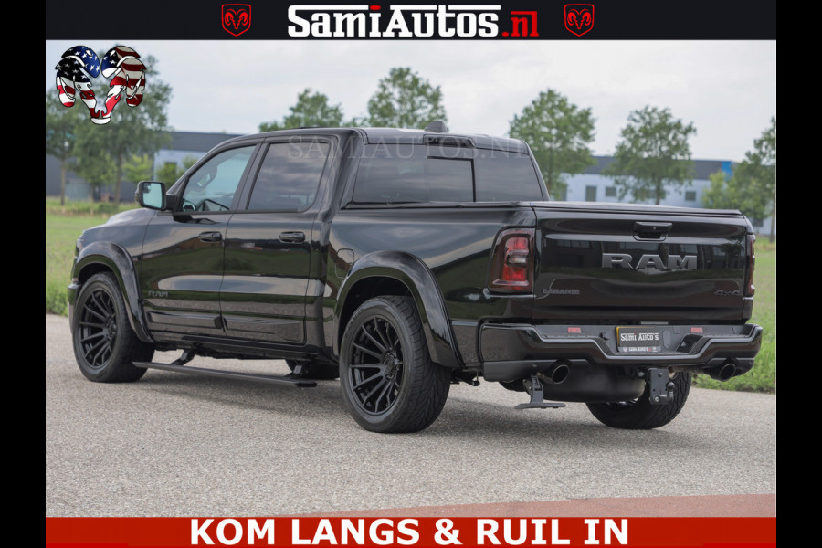 Dodge Ram 1500 Night Premium | Full Option | De Meest Luxe Pick-Up in zijn Klasse | Comfortabele Dubbele Cabine met Royale 5 Zitplaatsen | BPM vrij | Nu Leverbaar uit Voorraad | Voorraad Nr 2287 - 3384 | De specialist in Amerikaanse pick‑ups in Nederland en Europa.