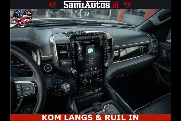 Dodge Ram Limited Night 540HP 706Nm | Massage + Full Option | De Meest Luxe en Volle Pick-Up in zijn Klasse | Comfortabele Dubbele Cabine met Royale 5 Zitplaatsen | BPM vrij | Nu Leverbaar uit Voorraad | Voorraad Nr 2351 - 7478 | De specialist in Amerikaanse pick‑ups in Nederland en Europa.