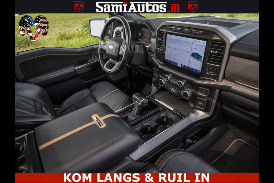 Ford USA F-150 PLATINUM | MASSAGE | PANO | GROOTSCHERM | COMFORT STOELEN | ADAPTIVE CRUISE | DC | DUBBELE CABINE | FACELIFT MODEL | GROOT SCHERM | 5 PERSOONS | DC | DASH CAM | MASSAGE | | De specialist in Amerikaanse pick‑ups in Nederland en Europa.