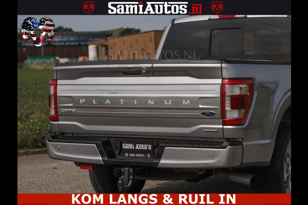 Ford USA F-150 PLATINUM | MASSAGE | PANO | GROOTSCHERM | COMFORT STOELEN | ADAPTIVE CRUISE | DC | DUBBELE CABINE | FACELIFT MODEL | GROOT SCHERM | 5 PERSOONS | DC | DASH CAM | MASSAGE | | De specialist in Amerikaanse pick‑ups in Nederland en Europa.