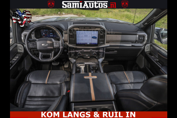 Ford USA F-150 PLATINUM | MASSAGE | PANO | GROOTSCHERM | COMFORT STOELEN | ADAPTIVE CRUISE | DC | DUBBELE CABINE | FACELIFT MODEL | GROOT SCHERM | 5 PERSOONS | DC | DASH CAM | MASSAGE | | De specialist in Amerikaanse pick‑ups in Nederland en Europa.