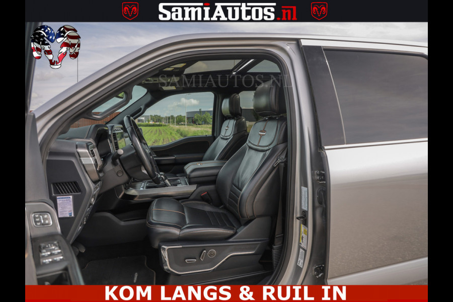 Ford USA F-150 PLATINUM | MASSAGE | PANO | GROOTSCHERM | COMFORT STOELEN | ADAPTIVE CRUISE | DC | DUBBELE CABINE | FACELIFT MODEL | GROOT SCHERM | 5 PERSOONS | DC | DASH CAM | MASSAGE | | De specialist in Amerikaanse pick‑ups in Nederland en Europa.