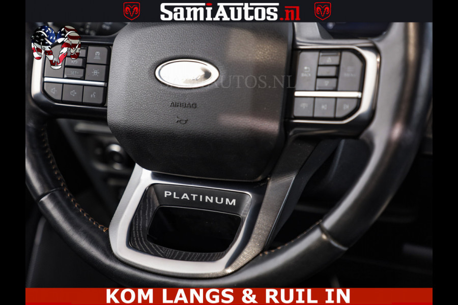 Ford USA F-150 PLATINUM | MASSAGE | PANO | GROOTSCHERM | COMFORT STOELEN | ADAPTIVE CRUISE | DC | DUBBELE CABINE | FACELIFT MODEL | GROOT SCHERM | 5 PERSOONS | DC | DASH CAM | MASSAGE | | De specialist in Amerikaanse pick‑ups in Nederland en Europa.
