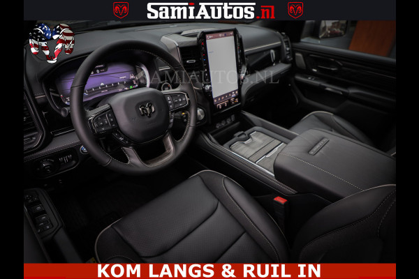 Dodge Ram Limited Night High Output 540HP 706Nm | Massage + Full Option | De Meest Luxe en Volle Pick-Up in zijn Klasse | Comfortabele Dubbele Cabine met Royale 5 Zitplaatsen | BPM vrij | Nu Leverbaar uit Voorraad | Voorraad Nr 2335 - 5153 | De specialist in Amerikaanse pick‑ups in Nederland en Europa.