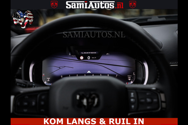 Dodge Ram Limited Night High Output 540HP 706Nm | Massage + Full Option | De Meest Luxe en Volle Pick-Up in zijn Klasse | Comfortabele Dubbele Cabine met Royale 5 Zitplaatsen | BPM vrij | Nu Leverbaar uit Voorraad | Voorraad Nr 2335 - 5153 | De specialist in Amerikaanse pick‑ups in Nederland en Europa.