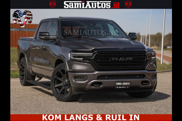 Dodge Ram LIMITED | 5.7 V8 HEMI 402PK | TUFF WIELEN | MEEST VOLLE LIMITED | PRACHTIGE KLEUR GRANITE CRYSTAL PEARL | CREW CAB | DUBBELE CABINE DC 5 PERSOONS | CREW CAB 5 PERSOONS | DUBBELE CABINE DC | MEEST ROYALE EN COMFORTABELE BEDRIJFSAUTO | HEAD-UP | LUCHTVERING | RONDOM CAMERA | MWK KLEP | PANORAMA DAK | | De specialist in Amerikaanse pick‑ups in Nederland en Europa.