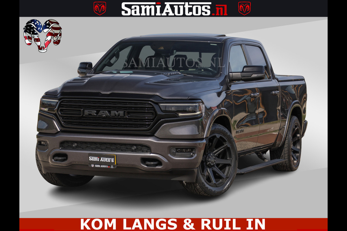 Dodge Ram LIMITED | 5.7 V8 HEMI 402PK | TUFF WIELEN | MEEST VOLLE LIMITED | PRACHTIGE KLEUR GRANITE CRYSTAL PEARL | CREW CAB | DUBBELE CABINE DC 5 PERSOONS | CREW CAB 5 PERSOONS | DUBBELE CABINE DC | MEEST ROYALE EN COMFORTABELE BEDRIJFSAUTO | HEAD-UP | LUCHTVERING | RONDOM CAMERA | MWK KLEP | PANORAMA DAK | | De specialist in Amerikaanse pick‑ups in Nederland en Europa.