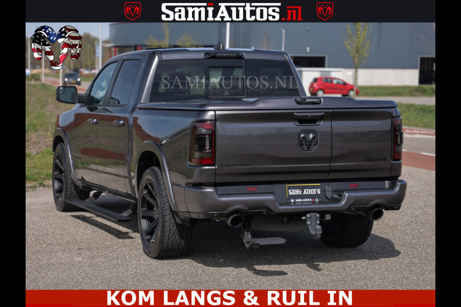 Dodge Ram LIMITED | 5.7 V8 HEMI 402PK | TUFF WIELEN | MEEST VOLLE LIMITED | PRACHTIGE KLEUR GRANITE CRYSTAL PEARL | CREW CAB | DUBBELE CABINE DC 5 PERSOONS | CREW CAB 5 PERSOONS | DUBBELE CABINE DC | MEEST ROYALE EN COMFORTABELE BEDRIJFSAUTO | HEAD-UP | LUCHTVERING | RONDOM CAMERA | MWK KLEP | PANORAMA DAK | | De specialist in Amerikaanse pick‑ups in Nederland en Europa.