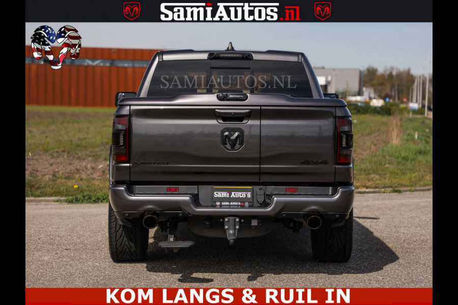 Dodge Ram LIMITED | 5.7 V8 HEMI 402PK | TUFF WIELEN | MEEST VOLLE LIMITED | PRACHTIGE KLEUR GRANITE CRYSTAL PEARL | CREW CAB | DUBBELE CABINE DC 5 PERSOONS | CREW CAB 5 PERSOONS | DUBBELE CABINE DC | MEEST ROYALE EN COMFORTABELE BEDRIJFSAUTO | HEAD-UP | LUCHTVERING | RONDOM CAMERA | MWK KLEP | PANORAMA DAK | | De specialist in Amerikaanse pick‑ups in Nederland en Europa.
