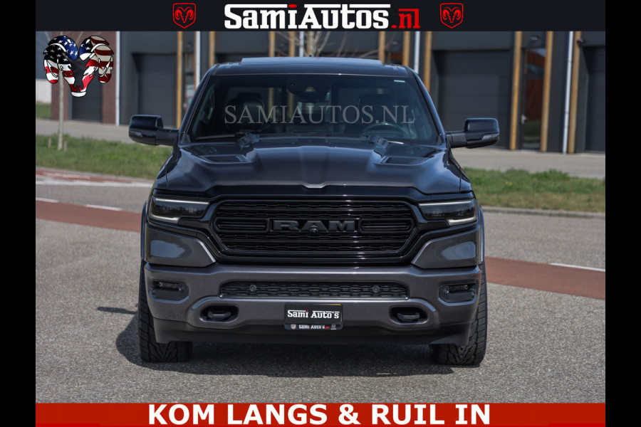 Dodge Ram LIMITED | 5.7 V8 HEMI 402PK | TUFF WIELEN | MEEST VOLLE LIMITED | PRACHTIGE KLEUR GRANITE CRYSTAL PEARL | CREW CAB | DUBBELE CABINE DC 5 PERSOONS | CREW CAB 5 PERSOONS | DUBBELE CABINE DC | MEEST ROYALE EN COMFORTABELE BEDRIJFSAUTO | HEAD-UP | LUCHTVERING | RONDOM CAMERA | MWK KLEP | PANORAMA DAK | | De specialist in Amerikaanse pick‑ups in Nederland en Europa.