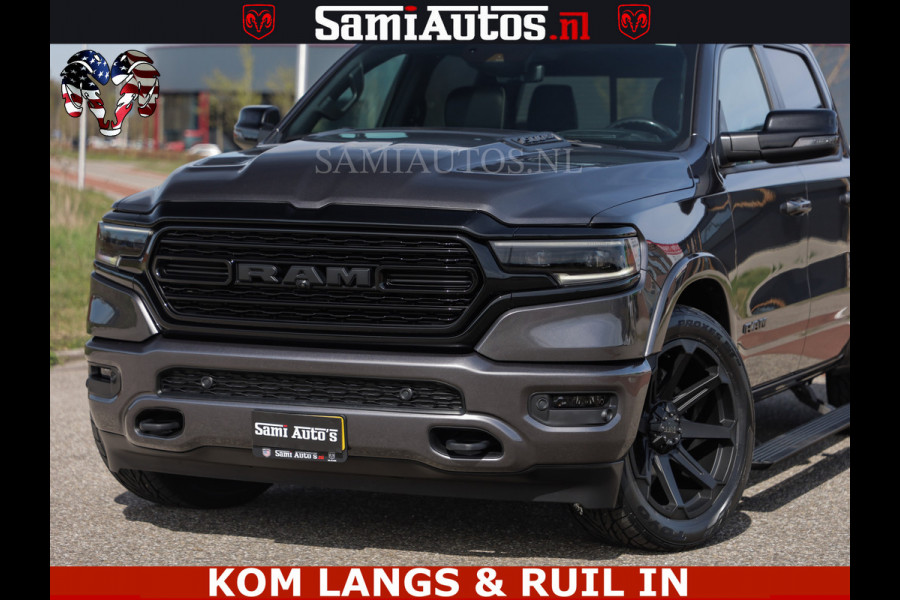 Dodge Ram LIMITED | 5.7 V8 HEMI 402PK | TUFF WIELEN | MEEST VOLLE LIMITED | PRACHTIGE KLEUR GRANITE CRYSTAL PEARL | CREW CAB | DUBBELE CABINE DC 5 PERSOONS | CREW CAB 5 PERSOONS | DUBBELE CABINE DC | MEEST ROYALE EN COMFORTABELE BEDRIJFSAUTO | HEAD-UP | LUCHTVERING | RONDOM CAMERA | MWK KLEP | PANORAMA DAK | | De specialist in Amerikaanse pick‑ups in Nederland en Europa.