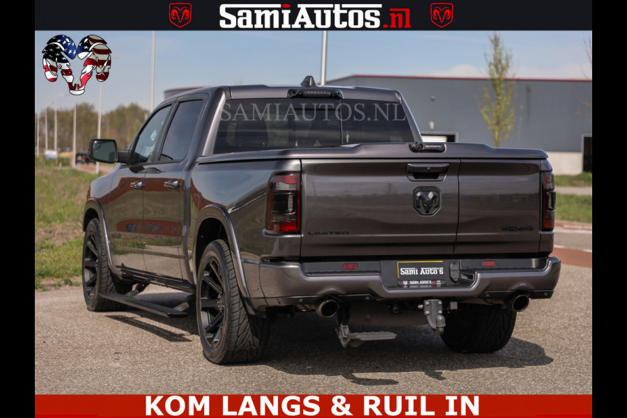 Dodge Ram LIMITED | 5.7 V8 HEMI 402PK | TUFF WIELEN | MEEST VOLLE LIMITED | PRACHTIGE KLEUR GRANITE CRYSTAL PEARL | CREW CAB | DUBBELE CABINE DC 5 PERSOONS | CREW CAB 5 PERSOONS | DUBBELE CABINE DC | MEEST ROYALE EN COMFORTABELE BEDRIJFSAUTO | HEAD-UP | LUCHTVERING | RONDOM CAMERA | MWK KLEP | PANORAMA DAK | | De specialist in Amerikaanse pick‑ups in Nederland en Europa.