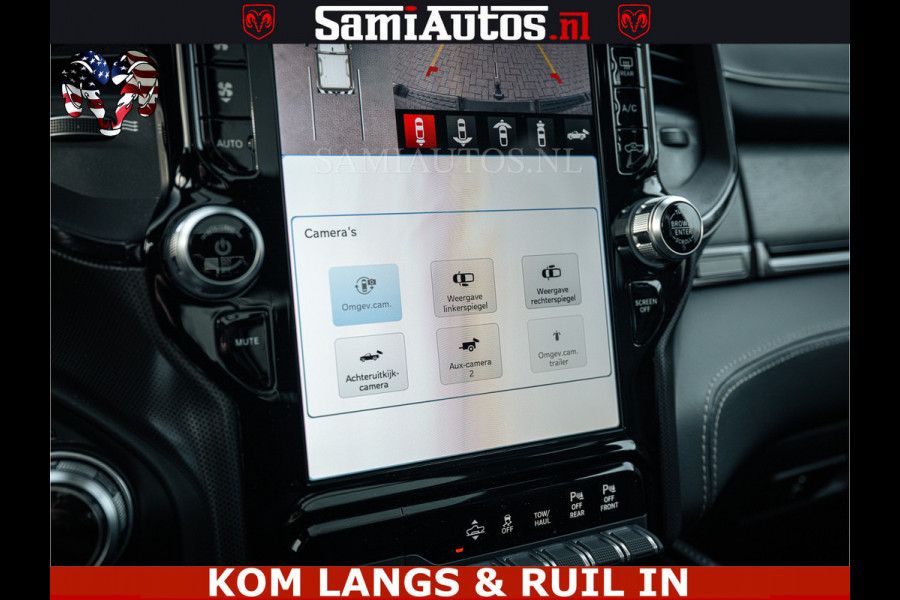 Dodge Ram LIMITED | 5.7 V8 HEMI 402PK | TUFF WIELEN | MEEST VOLLE LIMITED | PRACHTIGE KLEUR GRANITE CRYSTAL PEARL | CREW CAB | DUBBELE CABINE DC 5 PERSOONS | CREW CAB 5 PERSOONS | DUBBELE CABINE DC | MEEST ROYALE EN COMFORTABELE BEDRIJFSAUTO | HEAD-UP | LUCHTVERING | RONDOM CAMERA | MWK KLEP | PANORAMA DAK | | De specialist in Amerikaanse pick‑ups in Nederland en Europa.