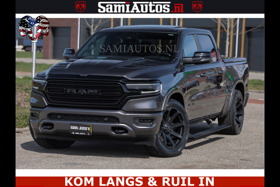 Dodge Ram LIMITED | 5.7 V8 HEMI 402PK | TUFF WIELEN | MEEST VOLLE LIMITED | PRACHTIGE KLEUR GRANITE CRYSTAL PEARL | CREW CAB | DUBBELE CABINE DC 5 PERSOONS | CREW CAB 5 PERSOONS | DUBBELE CABINE DC | MEEST ROYALE EN COMFORTABELE BEDRIJFSAUTO | HEAD-UP | LUCHTVERING | RONDOM CAMERA | MWK KLEP | PANORAMA DAK | | De specialist in Amerikaanse pick‑ups in Nederland en Europa.