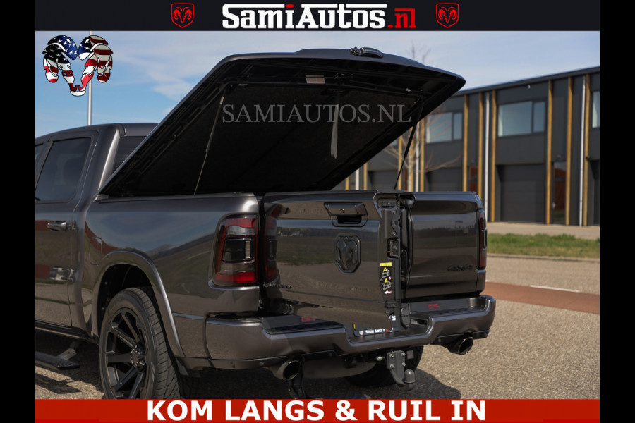 Dodge Ram LIMITED | 5.7 V8 HEMI 402PK | TUFF WIELEN | MEEST VOLLE LIMITED | PRACHTIGE KLEUR GRANITE CRYSTAL PEARL | CREW CAB | DUBBELE CABINE DC 5 PERSOONS | CREW CAB 5 PERSOONS | DUBBELE CABINE DC | MEEST ROYALE EN COMFORTABELE BEDRIJFSAUTO | HEAD-UP | LUCHTVERING | RONDOM CAMERA | MWK KLEP | PANORAMA DAK | | De specialist in Amerikaanse pick‑ups in Nederland en Europa.