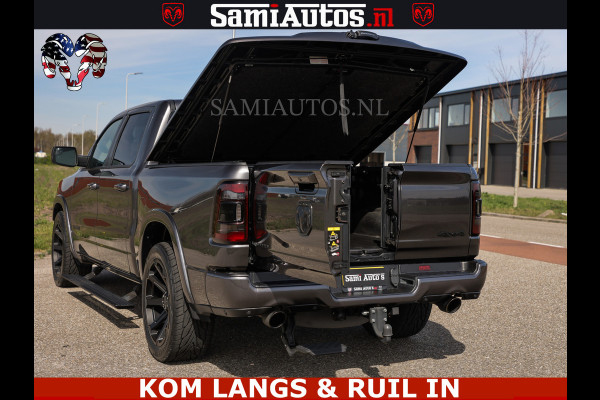 Dodge Ram LIMITED | 5.7 V8 HEMI 402PK | TUFF WIELEN | MEEST VOLLE LIMITED | PRACHTIGE KLEUR GRANITE CRYSTAL PEARL | CREW CAB | DUBBELE CABINE DC 5 PERSOONS | CREW CAB 5 PERSOONS | DUBBELE CABINE DC | MEEST ROYALE EN COMFORTABELE BEDRIJFSAUTO | HEAD-UP | LUCHTVERING | RONDOM CAMERA | MWK KLEP | PANORAMA DAK | | De specialist in Amerikaanse pick‑ups in Nederland en Europa.