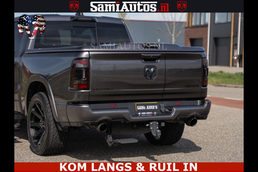 Dodge Ram LIMITED | 5.7 V8 HEMI 402PK | TUFF WIELEN | MEEST VOLLE LIMITED | PRACHTIGE KLEUR GRANITE CRYSTAL PEARL | CREW CAB | DUBBELE CABINE DC 5 PERSOONS | CREW CAB 5 PERSOONS | DUBBELE CABINE DC | MEEST ROYALE EN COMFORTABELE BEDRIJFSAUTO | HEAD-UP | LUCHTVERING | RONDOM CAMERA | MWK KLEP | PANORAMA DAK | | De specialist in Amerikaanse pick‑ups in Nederland en Europa.
