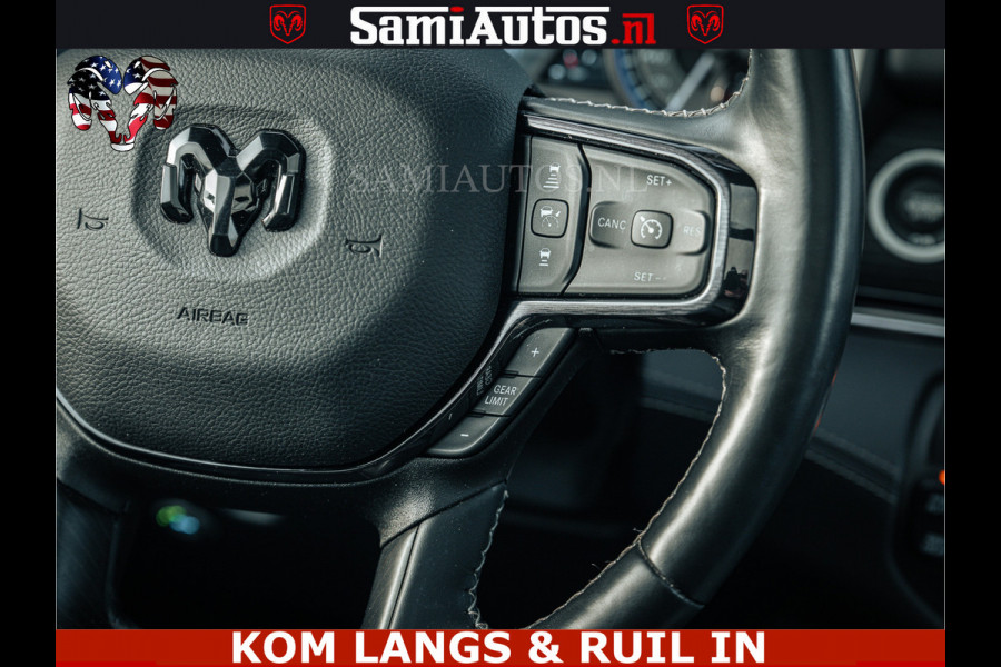 Dodge Ram LIMITED | 5.7 V8 HEMI 402PK | TUFF WIELEN | MEEST VOLLE LIMITED | PRACHTIGE KLEUR GRANITE CRYSTAL PEARL | CREW CAB | DUBBELE CABINE DC 5 PERSOONS | CREW CAB 5 PERSOONS | DUBBELE CABINE DC | MEEST ROYALE EN COMFORTABELE BEDRIJFSAUTO | HEAD-UP | LUCHTVERING | RONDOM CAMERA | MWK KLEP | PANORAMA DAK | | De specialist in Amerikaanse pick‑ups in Nederland en Europa.