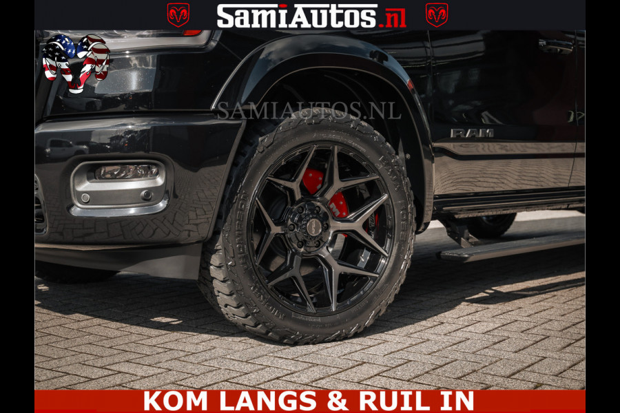 Dodge Ram HULK | Limited Night H.O 540HP 706Nm | Massage + Full Option | De Meest Luxe en Volle Pick-Up in zijn Klasse | Hulk Pack is meer Comfortabele Dubbele Cabine met Royale 5 Zitplaatsen | BPM vrij | Nu Leverbaar uit Voorraad | Voorraad Nr 2357 - 5182 | De specialist in Amerikaanse pick‑ups in Nederland en Europa.